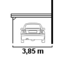 Carport Borkum Wandanbau