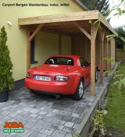 Carport Bergen Wandanbau